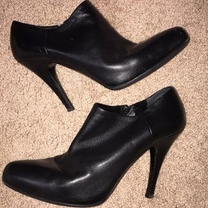 Prada low ankle leather booties